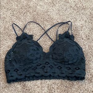 VICI Crush On You Lace Bralette - Black